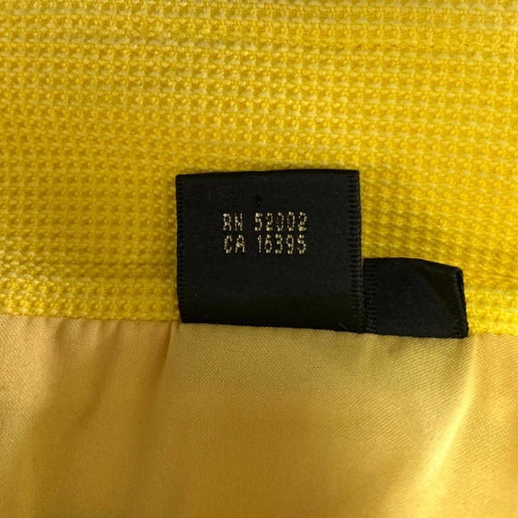 Dana Buchman Yellow Piqueé Jacket Blazer S EUC - Picture 11 of 15